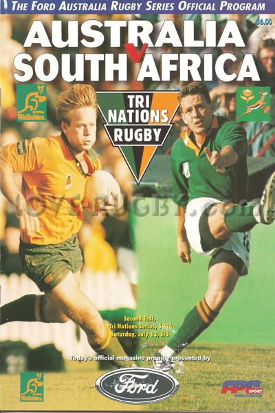1996 Australia v South Africa  Rugby Programme